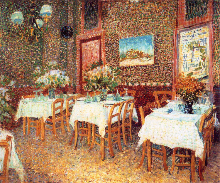 Interior Of A Restaurant Vincent Willem Van Gogh Oil Painting